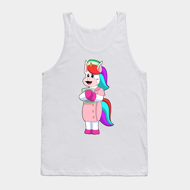 Unicorn as Nurse Tank Top by Markus Schnabel